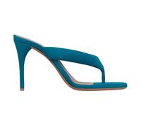 Alaïa - Mules à brides nouées en suède - Femme - Chaussures - Bleu - Taille: 40 EU