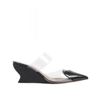 Alaïa - Mules Compensées Le Coeur - Femme - Chaussures - Noir - Taille: 41 EU