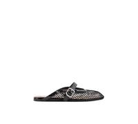 Alaïa - Mules plates en résille - Femme - Chaussures - Noir - Taille: 38 EU
