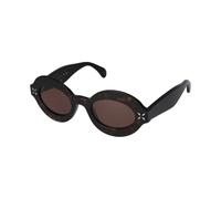 Alaïa - Oval Lunettes de soleil - Femme - Accessoires - Brun - Taille: 49 MM
