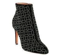ALAÏA PARIS Bottes À Talons En Velours Découpées À Laser À Clous 39