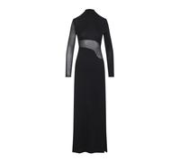 Alaïa - Robe Cut-Out en Maille de Soie - Femme - Robes - Noir - Taille: 38 FR