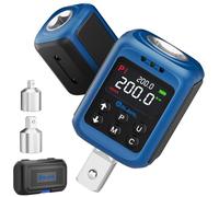 ALAIAL Adaptateur Dynamométrique Numérique 1/2'' 3-200Nm ynamométrique | Précision ±2%, 1/4" 3/8" Adaptateur, Stockage de Données, LED et Alerte Sonore pour Voiture, Moto, Vélo