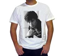Alain Delon Men's T T-Shirts à Manches Courtes Summer Fashion Short Sleeve Tees Round Neck Cotton Tops(Medium)