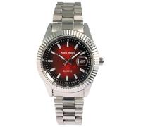 Alain Miller Montre pour homme en acier inoxydable argenté, d'une longueur de 24 cm, design classique pour tous les hommes