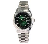 Alain Miller Montre pour homme en acier inoxydable argenté, d'une longueur de 24 cm, design classique pour tous les hommes