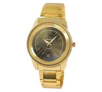 Alain Miller Montre pour homme en métal doré, d'une longueur de 22,5 cm, design classique pour tous les hommes