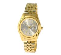 Alain Miller Montre pour homme en métal, d'une longueur de 21,5 cm, design classique pour tous les hommes, or