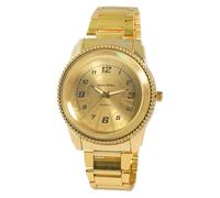 Alain Miller Montre pour homme en métal, d'une longueur de 22,5 cm, design classique pour tous les hommes, or