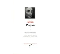 Alain : Propos, tome 1