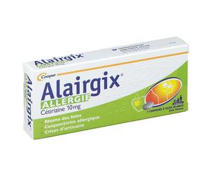 ALAIRGIX - Allergie Cétirizine 10mg Rhume des foins Conjonctivite allergique Crises d'urticaire 7 comprimés à sucer Comprimé(S) À Sucer pc(s)