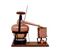 Alambic, Distillateur, Appareil distillation - Premium, avec plaque chauffante électrique et thermomètre, 1,25 litres
