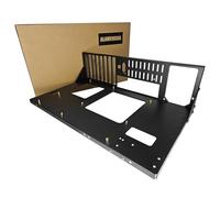 ALAMENGDA Banc de test PC DIY, Boîtier de rack à châssis ouvert pour cartes mères ATX/M-ATX/ITX, Conception de dissipation de chaleur large du corps Boîtier PC à air ouvert, Accessoires pour cartes