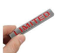 Alamor Autocollant De Voiture Arrière Fender Emblem Badge Metal Limited pour BMW pour Toyota Jetta Golf Polo-Rouge