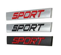 Alamor Autocollant De Voiture Logo Fender Rear Badge Metal Sport pour Jetta Golf Polo-Rouge & Noir
