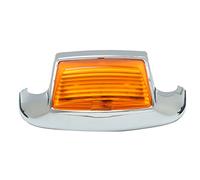 Alamor Garde de Boue Avant Trim Fender Tip LED lumière pour Harley Davidson Glide Touring - Jaune