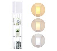 Alampia Lampadaire en Bois Réglable, Lampe de Plancher Moderne 1.6M, Lampe Étagère avec Douille E27 (Ampoule 3000K-5000K Incluse), Lumière Décoration pour Chambre Salon Bureau Café Hôtel