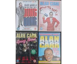 ALAN CARR DVD COLLECTION - TOOTH FAIRY LIVE / YAP YAP YAP LIVE / SPEXY BEAST LIVE / NOW THAT'S WHAT I CALL A DING DONG