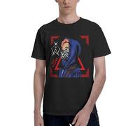 Alan DJ T-Shirt Music Shirt Homme Manches Courtes - Tee-Shirt 100% Coton DJ Musique Électronique - Haut Décontracté Été pour Fans de DJ et EDM Small
