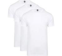 Alan Red Derby Lot de 6 t-shirts pour homme - Taille droite, Blanc., L