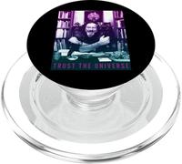 Alan Watts Photo Gradient Trust The Universe PopSockets PopGrip pour MagSafe