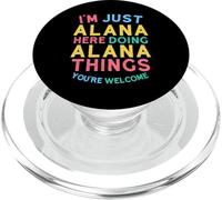 Alana Fait des Choses Amusantes à Alana. Nom d'Alana PopSockets PopGrip pour MagSafe
