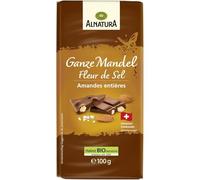 ALANATURA - Chocolat au Lait Fondant aux Amandes Entières, Goût Intense et Croquant (100g) - Lot de 4 - vendu par Lot