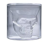 ALANDIA Verre à Tête de Mort | Idéal comme Verre à Whisky, Absinthe ou Verre à Shot Liqueur | 80 ml