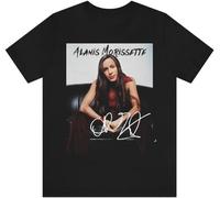 Alanis Morissette Tee for Men Men O-Neck Cotton T Shirt Men Black