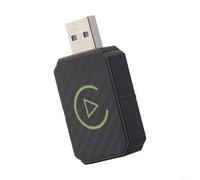 Alanmoship 1 adaptateur sans fil pour CARPLAY pour Android Auto, et Play AI Box avec BT 5.0, dongle USB-C pour une connexion transparente, mise à jour OTA, fibre de carbone noire pour les trajets