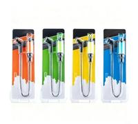 Alanmoship 1 alarme de touche de style européen pour pêche à la carpe avec chaîne souple et clip de ligne réglable et chambre de canne phosphorescente pour la pêche de nuit, indicateur de signal