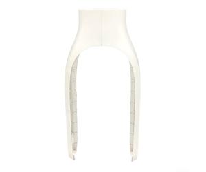 Alanmoship 1 coque de protection pour fourche avant de trottinette électrique Xiaomi M365 Pro, quincaillerie et coque en plastique, noir, commutation extérieure (housse blanche)