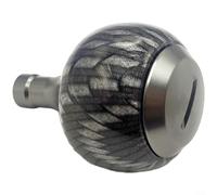 Alanmoship 1 ensemble de boutons ronds à poignée sphérique pour Daiwa 23 Exceler pour LT-Reel CNC aluminium fibre de carbone matériel de pêche mise à niveau Noir (gris)