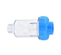 Alanmoship 1 filtre adoucisseur d'eau pour machine à laver, détartrant transparent pour douche et toilettes, dispositif anti-calcaire protège les tuyaux de plomberie, ABS bleu (1)