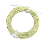 Alanmoship 1 ligne de pêche à la mouche, design flottant vers l'avant avec boucle soudée pour un lancer précis dans les ruisseaux d'eau peu profondes, nylon vert 1/3/5F (1F)