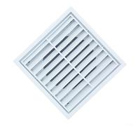 Alanmoship 1 lot de 125 grilles d'aération en plastique ABS avec écran en métal, grille de persienne imperméable pour cuisine, salle de bain, bureau, mur de plafond, échappement de plafond 4/5/6/8
