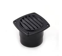 Alanmoship 1 lot de persiennes rondes en plastique ABS pour camping-car, bateau, cabine d'air, évent marin efficace avec conduit de 69,5 mm, blanc ou noir