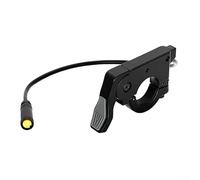 Alanmoship 1 Pack Trottinette électrique 3 broches Accélérateur de pouce étanche pour vélo de montagne M8 Tête en plastique noir Câble 230 mm