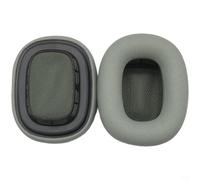 Alanmoship 1 paire de coussinets d'oreille de rechange pour AirPods Max, coussinets en mousse à mémoire de forme en cuir synthétique de qualité supérieure avec fixation magnétique, cache-oreilles doux