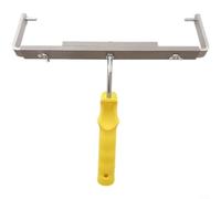 Alanmoship 1 perche d'extension réglable en aluminium pour brosse à rouleau, poignée télescopique de 30,5 à 45,7 cm pour peindre et nettoyer les murs, les plafonds, la maison, le jardin, jaune