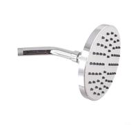 Alanmoship 1 pommeau de douche à effet pluie haute pression de 15,2 cm avec technologie Air-in chromée, buses autonettoyantes, angle réglable pour une utilisation familiale dans la salle de bain
