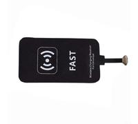 Alanmoship 1 récepteur de charge sans fil de type C avec câble magnétique 10 W patch de charge rapide pour Samsung A51/A40/A20E Pixel, utilisation au bureau, ABS noir (et positif)
