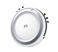 Alanmoship 1 robot aspirateur rechargeable par USB Balai tout en un silencieux 55dB pour le nettoyage de la maison et du bureau Matériau PP doré 29 x 29 x 6,5 cm (argenté)