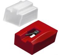 Alanmoship 1 stylet elliptique ATN95E de rechange pour cartouches Audio-Technica AT95E AT93 AT3400 AT3450, tige en aluminium avec pointe japonaise pour les amateurs de vinyle, vert (rouge)