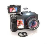 Alanmoship 1 unité 5K HD Caméra 80MP Autofocus Double Affichage Zoom Numérique 18X Longue Durée de vie pour Étudiants Voyageurs Noir ABS