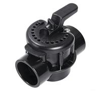 Alanmoship 263039 Vanne de dérivation de rechange pour équipement de piscine, corps en nylon PA renforcé de fibres avec poignée en PC, partie de contrôle du débit d'eau noire pour systèmes de spa de