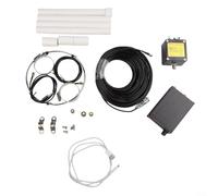 Alanmoship Antenne à boucle active pleine bande 500 kHz-1 GHz, gain 0-30 dB, anneau de 68 cm pour MW/SW/FM/AIR/UV, rechargeable de type C pour Tecsun Sangean pour ICOM pour radios YAESU (20 m)