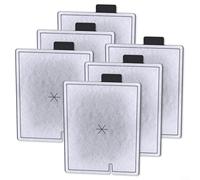 Alanmoship Aqueon Lot de 6 cartouches filtrantes de rechange double face en maille dense avec zéolite au charbon actif pour aquarium QuietFlow (L)