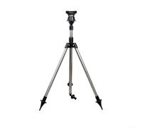 Alanmoship Arroseur rotatif à trépied en acier inoxydable, système d'irrigation de jardin télescopique, 55,9 à 89,9 cm, hauteur réglable pour arrosage de pelouse, ferme, cour (A)
