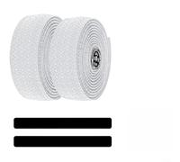 Alanmoship Bande de guidon de vélo de route avec extrémités de barre, cuir synthétique antidérapant et rembourrage EVA absorbant les chocs, design respirant, 2150 x 30 x 3 mm pour un cyclisme longue